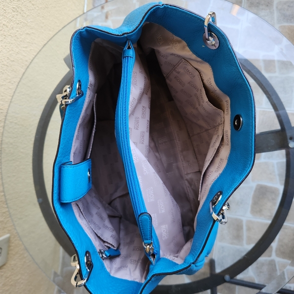 Michael Kors fulton chain summer blue shoulder bag - Picture 12 of 16